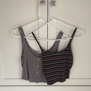 Striped crop top bundle